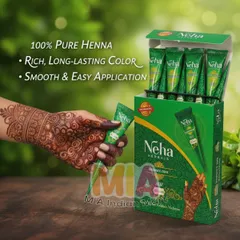 Mực Vẽ Henna Neha Mehandi Cone Ấn Độ - Mực Hennna Tự Nhiên Đậm Màu, Họa Tiết Đẹp Cho Nghệ Thuật Trang Điểm Da