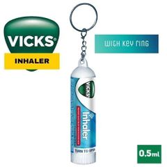 Ống Hít Mũi Vicks Inhaler 0.5ml Móc Khoá Hương Bạc Hà - Tiện Lợi Giảm Nghẹt Mũi, Cảm Lạnh, Dễ Dàng Mang Theo