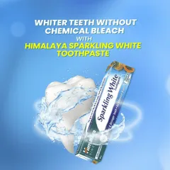 Kem Đánh Răng Thảo Dược Himalaya Sparkling White Toothpaste 150g - Làm Trắng Răng Từ Thiên Nhiên, Thuần Chay, Giúp Nướu Khỏe Mạnh