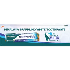 Kem Đánh Răng Thảo Dược Himalaya Sparkling White Toothpaste 150g - Làm Trắng Răng Từ Thiên Nhiên, Thuần Chay, Giúp Nướu Khỏe Mạnh