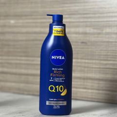 Sữa Dưỡng Thể Nivea Body Lotion Firming Q10 Plus Vitamin C 400ml - Dưỡng Ẩm, Làm Trắng Da Ngày và Đêm, Chăm Sóc Da Khô Sần