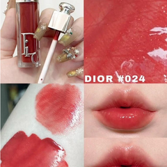Son Dior 024 Addict Lip Maximizer Intense Brick - Son Môi Tăng Cường Độ Ẩm Sang Trọng, Quyến Rũ, Phù Hợp Mọi Lứa Tuổi