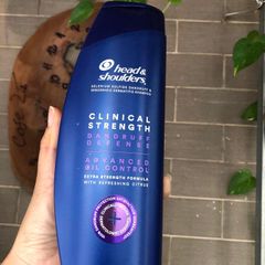 Dầu Gội Head & Shoulders Clinical Strength 400ml - Kiểm Soát Dầu, Chống Gàu, Hàng Mỹ - Phù Hợp Tóc Dầu và Da Đầu Nhờn