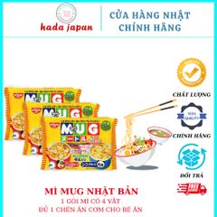 Mì Mug Ramen Nissin 94g - Bữa ăn nhanh gọn, dinh dưỡng, tiện lợi, vị đậm đà, an toàn cho sức khỏe (4 gói nhỏ)