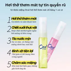 Xịt Thơm Miệng Sunstar Ora² Me 6ml - Hơi Thở Thơm Mát, Khử Mùi Hôi Miệng Nhanh Chóng, Tiện Dụng Mang Theo Nhật Bản