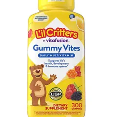 Kẹo Gấu Bổ Sung Vitamin L'il Critters Gummy Vites 300 Viên - Vitamin Tổng Hợp Cho Trẻ Từ 2 Tuổi, Tăng Cường Sức Khỏe và Phát Triển