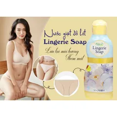 Dung dịch vệ sinh đồ lót Lingerie Soap Nhật Bản 120ml - Diệt khuẩn, làm sạch và giữ đồ lót thơm tho, mới mẻ
