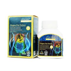Viên Uống Hỗ Trợ Thải Mỡ Nội Tạng Vitatree Organ Fat Detox 60 Viên - Sản Phẩm Nhập Khẩu Chính Ngạch Từ Úc, Hỗ Trợ Giảm Mỡ Máu