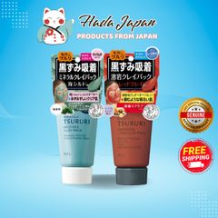Mặt Nạ Đất Sét Tsururi 150g - Chăm Sóc Da Mặt, Loại Bỏ Mụn Cám, Mụn Đầu Đen, Se Khít Lỗ Chân Lông, Hương Thư Giãn Nhật Bản