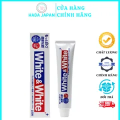 Kem Đánh Răng White And White Lion Nhật Bản - Làm Trắng Răng, Ngăn Ngừa Sâu Răng, Hơi Thở Thơm Mát, Cho Nướu Nhạy Cảm