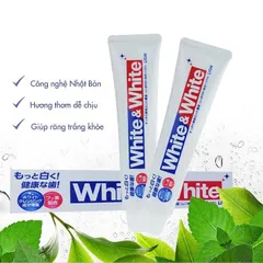 Kem Đánh Răng White And White Lion Nhật Bản - Làm Trắng Răng, Ngăn Ngừa Sâu Răng, Hơi Thở Thơm Mát, Cho Nướu Nhạy Cảm