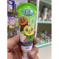 Kem Đánh Răng Trẻ Em Lion Nhật Bản - Ngăn Ngừa Sâu Răng & Bảo Vệ Răng Sữa An Toàn, Hương Vị Trái Cây Thơm Ngon, Tuýp 40g
