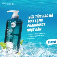 Sữa Tắm Pharmaact Cool Body 550ml - Giải Pháp Làm Sạch Sâu, Hương Thơm Nam Tính, Cảm Giác Sảng Khoái Mát Lạnh Cho Phái Mạnh