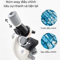 Kính Hiển Vi Cầm Tay Phóng Đại 100-400x Cho Bé - Khám Phá Khoa Học STEM, Quà Tặng Giáo Dục Sáng Tạo