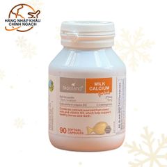 Viên Canxi Sữa Bio Island 90 Viên Úc - Tăng Chiều Cao, Tốt Cho Xương Răng, Bổ Sung Vitamin D3 Cho Trẻ Em