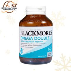 Viên Uống Dầu Cá Blackmores Omega Double High Strength 90 Viên - Bổ Sung Omega-3 Tốt Cho Tim Mạch, Não Bộ, Da, Thị Giác