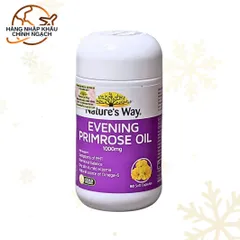 Viên Uống Hỗ Trợ Da Nature's Way Evening Primrose Oil 1000mg - Bổ Sung Cân Bằng Nội Tiết Nữ - Hỗ Trợ Làm Đẹp Da 60 Viên