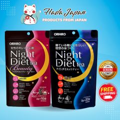 Trà Túi Lọc Orihiro Night Diet Tea Beauty - Trà Thảo Mộc Nhật Bản Hỗ Trợ Giảm Cân, Ngủ Ngon và Làm Đẹp Từ Bên Trong