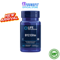 Viên Uống B12 Elite Life Extension Tăng Cường Hệ Tuần Hoàn Sức Khỏe Tổng Thể (Hộp 60 viên) - YoungFit