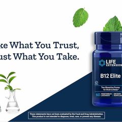 Viên Uống B12 Elite Life Extension Tăng Cường Hệ Tuần Hoàn Sức Khỏe Tổng Thể (Hộp 60 viên) - YoungFit