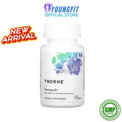 Viên Sắt Tổng Hợp Ferrasorb Thorne 60 viên - Tăng Cường Chức Năng Hệ Thần Kinh & Tình Trạng Thiếu Máu Cho Phụ Nữ Thời Hiện Đại
