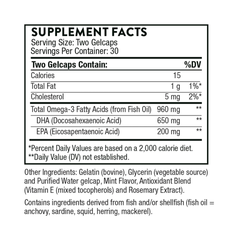 Viên Uống Prenatal DHA THORNE 60 Viên - Hỗ Trợ Mẹ Bầu và Phát Triển Thai Nhi - Omega-3 Tốt cho Tim Mạch và Não Bộ