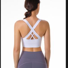 Áo Bra Chéo Lưng Cao Cấp Dệt Kim Cho Nữ - Thể Thao Yoga, Đệm Mút Thoải Mái, Kiểu Dáng Tinh Tế, Nhiều Màu Sắc, Size M/L