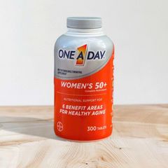 Vitamin Tổng Hợp One A Day Women’s 50+ 300 Viên - Tăng Cường Sức Khỏe Phụ Nữ Trên 50 Tuổi, Hỗ Trợ Tim Mạch, Xương Khớp