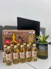 Nước Nhân Sâm Củ Wonkisam Không Đường 120ml × 10 Chai