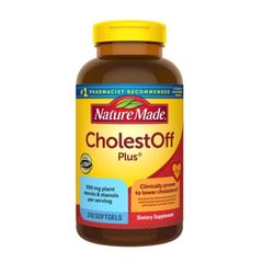 Viên Uống Giảm Cholesterol Nature Made CholestOff 210 Viên - Hỗ Trợ Tim Mạch, Giảm Mỡ Máu, Chất Tạo Dễ Dàng Hấp Thụ