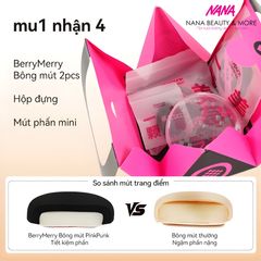 Set 3 Mút PinkPunk Size XL Tán Nền và Che Khuyết Điểm Chất Liệu Cao Cấp Có Hộp Đựng - Bộ Dụng Cụ Trang Điểm Hàng Đầu