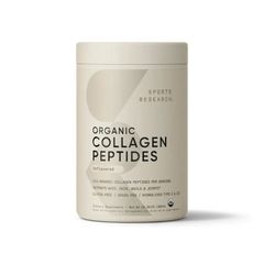 Bột Collagen Hữu Cơ Sports Research Unflavored 227g - Tăng Cường Sức Khỏe Da, Xương Khớp và Tóc, Bổ Sung Collagen Tự Nhiên