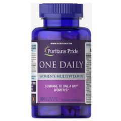 Viên Uống Multivitamin Nữ Puritan’s Pride One Daily - 100 Viên Tăng Cường Sức Khỏe Cho Phái Đẹp