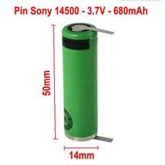 Pin Sony 14500 AA 3.7V 680mAh - Pin chuyên dùng cho bàn chải đánh răng, tông đơ và máy cạo râu, chính hãng Nhật Bản