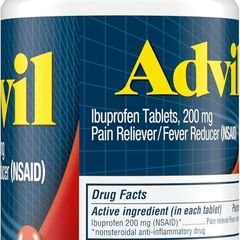 Viên uống giảm đau Advil 200mg - Giảm đau đầu, đau cơ, hạ sốt hiệu quả với Ibuprofen, Hộp 24 viên, Thương hiệu Haleon từ Mỹ