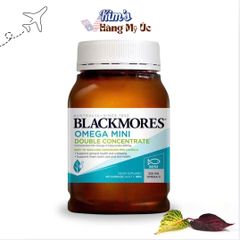 Viên uống dầu cá Blackmores Omega Double High Strength 400 viên - Bổ sung omega-3 cho tim, da, mắt, sức khỏe tối ưu từ Úc