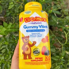 Kẹo Gummy Vites L’il Critters Bổ Sung Vitamin cho Trẻ Em - 300 Viên, Hỗ Trợ Sức Khỏe và Phát Triển Tối Ưu