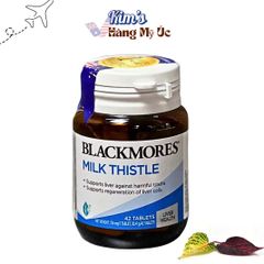 Viên uống bổ gan Blackmores Milk Thistle 42 viên - Hỗ trợ chức năng gan, bảo vệ gan khỏi độc tố, hàng nhập khẩu chính ngạch