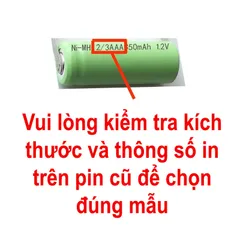 Pin Lithium 13300 3.7V 400mAh - Pin Xả Cao 10C Cho Tông Đơ, Máy Cạo Râu, Bàn Chải Đánh Răng và Nhiều Thiết Bị Điện Tử khác