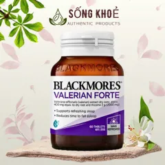 Viên uống Blackmores Valerian Forte 60 Viên - Hỗ Trợ Giấc Ngủ Sâu, Giảm Căng Thẳng và Lo Âu, Xuất Xứ Úc