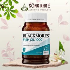 Viên uống hỗ trợ sức khỏe tim mạch, mắt và não bộ Blackmores Fish Oil 1000mg 200 viên 352096