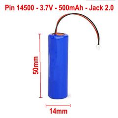 Pin Lithium 14500 3.7V 500mAh - Thay thế cho Bàn chải Đánh răng, Tông đơ, Máy cạo Râu, Thiết bị điện tử tiện ích