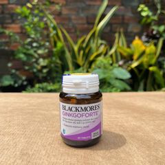 Viên Uống Blackmores GinkgoForte 40 Viên - Hỗ Trợ Cải Thiện Trí Nhớ, Tăng Cường Tuần Hoàn Máu Não, Duy Trì Chức Năng Nhận Thức
