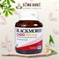 Viên Uống Hỗ Trợ Tim Mạch Blackmores CoQ10 150mg - Tăng Cường Sức Khỏe Tim Mạch và Mạch Máu, 30 Viên