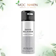 Xịt Khử Mùi David Beckham Classic Homme 150ml - Hương Nước Hoa Nam Cao Cấp, Tự Tin, Hiện Đại và Gỗ Cay