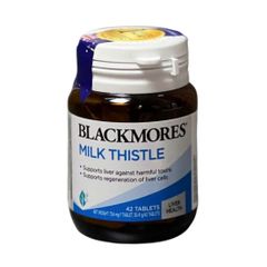 Viên uống bổ gan Blackmores Milk Thistle 42 viền - Hỗ trợ chức năng gan và phục hồi sức khỏe tế bào gan tự nhiên