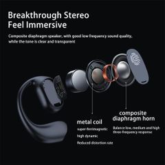 Tai Nghe Bluetooth Không Dây GT280 V5.3 Chống Nước - Âm Thanh STEREO HIFI Cho iPhone và Android, Thời Gian Chạy 9.5 Giờ