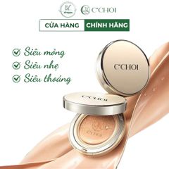 Phấn Nước Cushion C'CHOI - Mịn Da, Nâng Tone, Giữ Ẩm, Chống Nắng - Mỹ Phẩm Xanh Tự Nhiên, Phù Hợp Cho Mọi Loại Da