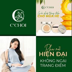 Phấn Nước Cushion C'CHOI - Mịn Da, Nâng Tone, Giữ Ẩm, Chống Nắng - Mỹ Phẩm Xanh Tự Nhiên, Phù Hợp Cho Mọi Loại Da