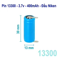 Pin Lithium 13300 3.7V 400mAh - Pin Xả Cao 10C Cho Tông Đơ, Máy Cạo Râu, Bàn Chải Đánh Răng và Nhiều Thiết Bị Điện Tử khác
